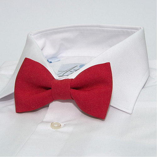 Галстук бабочка Gofin красная однотонная GOF-1524