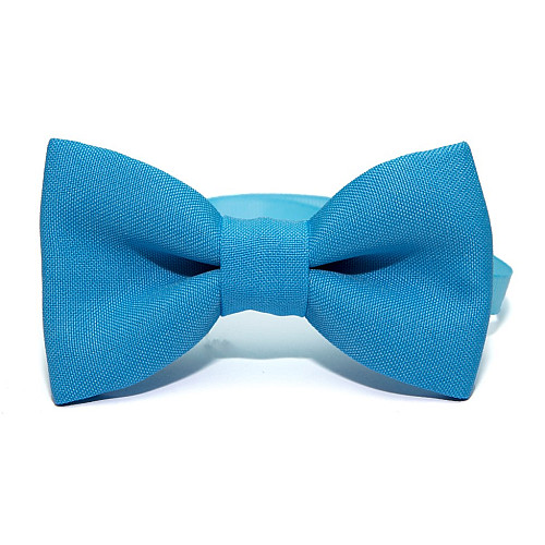 Краватка метелик Gofin блакитний однотонний GOF-1525