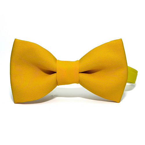 Краватка метелик Gofin жовтий однотонний GOF-1526