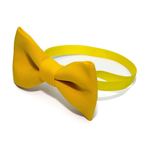 Краватка метелик Gofin жовтий однотонний GOF-1526