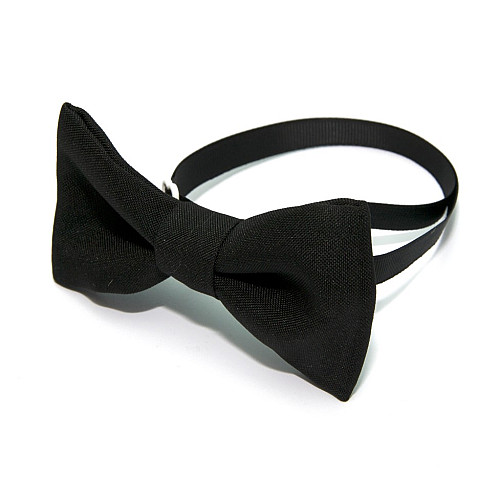 Галстук бабочка Gofin черная однотонная GOF-1530