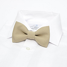 Краватка метелик Gofin світло-бежевий однотонний GOF-1533