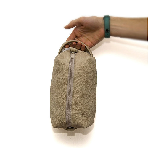 Тканевая косметичка Gofin бежевая KSM-28004