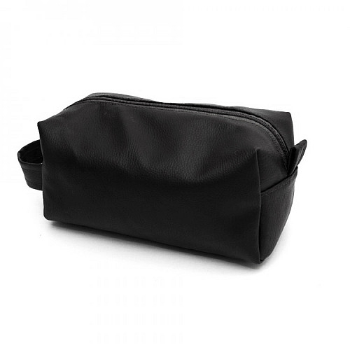 Шкіряна косметичка Gofin чорна KSM-28011