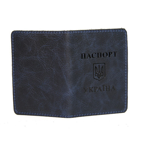 Синя екошкіряна обкладинка Gofin для id карт OBL-23006