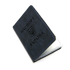 Синя екошкіряна обкладинка Gofin для id карт OBL-23006
