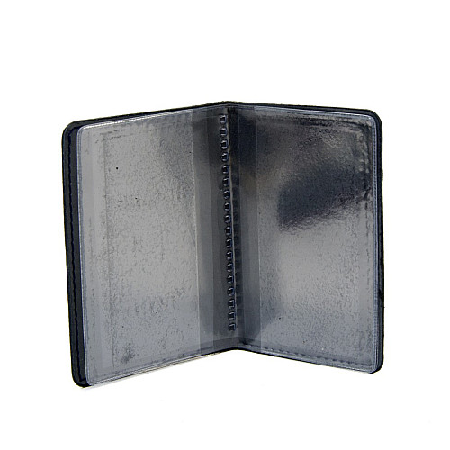 Шкіряна темно-синя обкладинка Gofin для паспорта (під id карту) OBL-23014