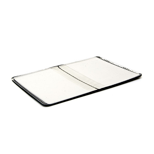 Шкіряна чорна обкладинка Gofin для паспорта (під id карту) OBL-23015