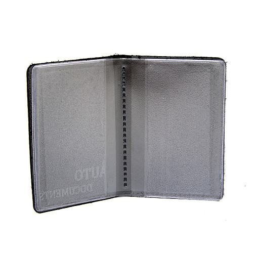 Екошкіряна коричнева обкладинка Gofin для пластикових автодокументів OBL-23017