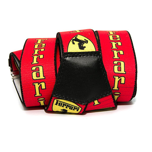 Мужские красные подтяжки Gofin с рисунком ferrari Y образные 4 см PBM-19001