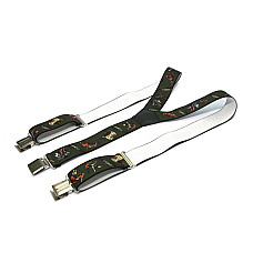 Мужские подтяжки Gofin цвета хаки с рисунком охота Y образные 4 см PBM-19002