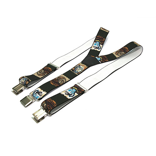 Мужские подтяжки Gofin цвета хаки с рисунком пиво Y образные 4 см PBM-19003