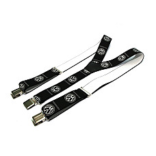 Мужские подтяжки Gofin черные с рисунком volkswagen Y образные 4 см PBM-19006