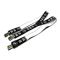 Мужские черные  подтяжки Gofin с рисунком bmw Y образные 4 см PBM-19009