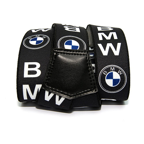 Чоловічі чорні підтяжки Gofin з малюнком bmw Y образні 4 см PBM-19009