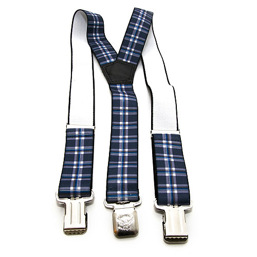 Подтяжки Gofin мужские разноцветные в клетку Y образные 4 см PBM-19012