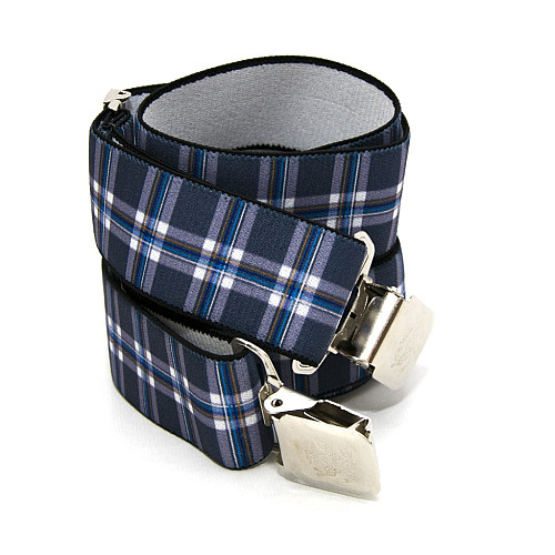 Подтяжки Gofin мужские разноцветные в клетку Y образные 4 см PBM-19012