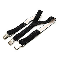 Подтяжки Gofin мужские черные с узором Y образные 4 см PBM-19013