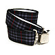 Подтяжки Gofin мужские серыев клетку Y образные 4 см PBM-19016