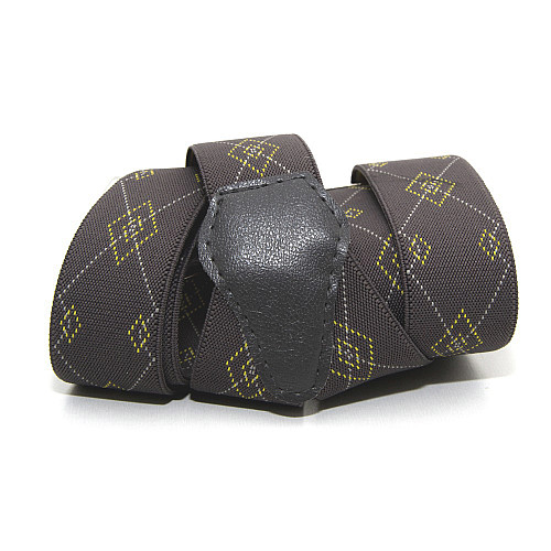 Подтяжки Gofin серые в ромбики Y образные 3,5 см PBM-19024