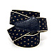Подтяжки Gofin синие в королевский узор Y образные 3,5 см PBM-19027