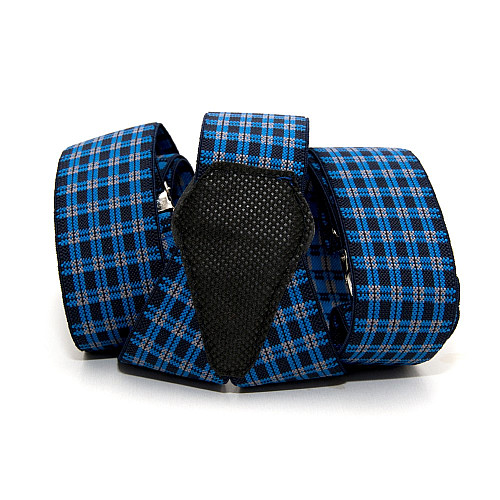 Підтяжки Gofin сині в клітку Y образні 3,5 см PBM-19029