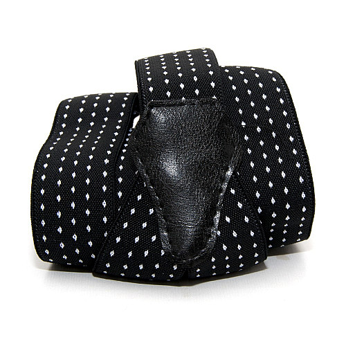 Подтяжки Gofin черные в белые точки Y образные 3,5 см PBM-19030