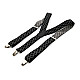 Подтяжки Gofin черные в ромбики Y образные 3,5 см PBM-19031