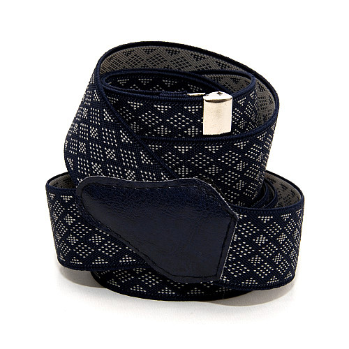 Подтяжки Gofin темно-синие в ромбики Y образные 3,5 см PBM-19033