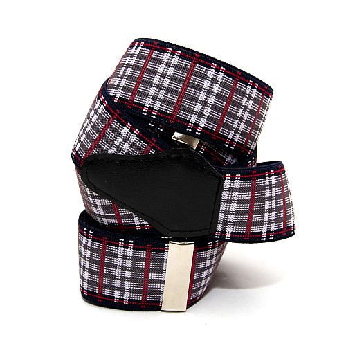 Подтяжки Gofin серые в клетку Y образные 3,5 см PBM-19035