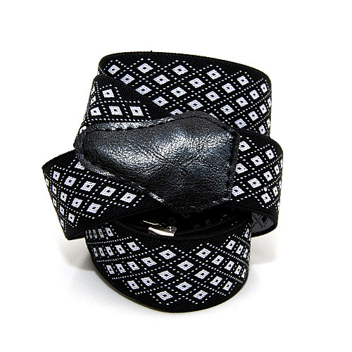 Подтяжки Gofin черные с ромбиками Y образные 3,5 см PBM-19039