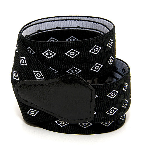 Підтяжки Gofin чорні з білими ромбіками Y образні 3,5 см PBM-19042