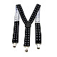 Підтяжки Gofin чорні з білими ромбіками Y образні 3,5 см PBM-19042