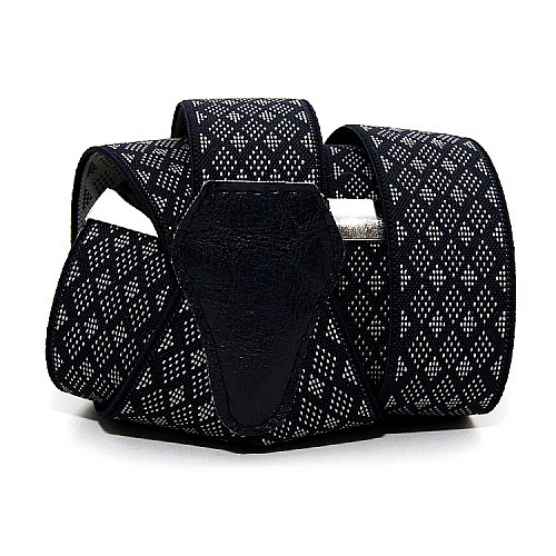 Підтяжки Gofin чорні в ромбіки Y образні 3,5 см PBM-19047