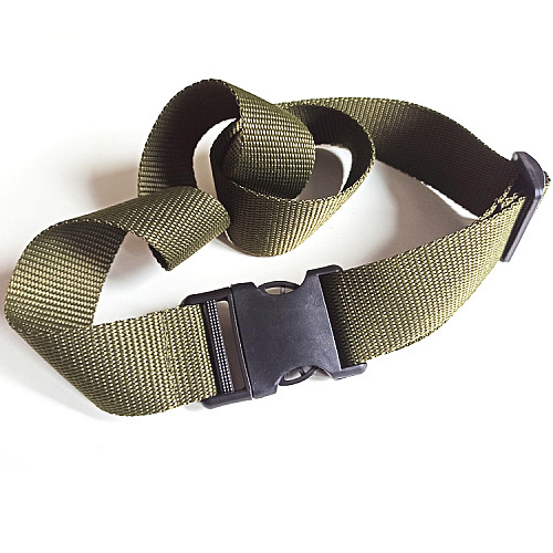 Текстильний-тканинний ремінь хакі 4 см на зажим-фастекс RGN-2239