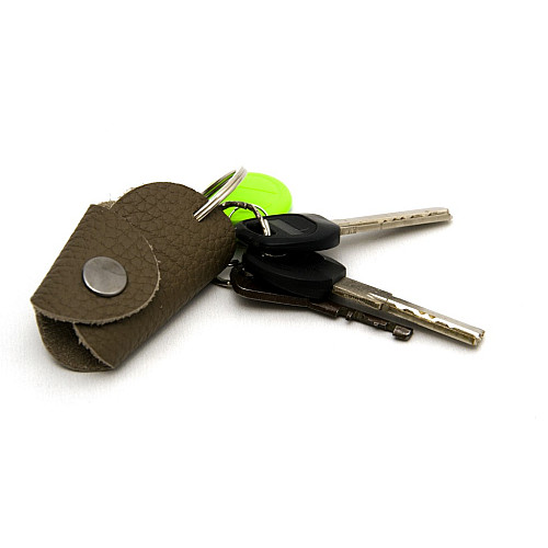 Шкіряний брелок Gofin темно-бежевий SKB-30004