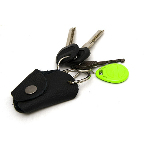 Шкіряний брелок Gofin чорний SKB-30007