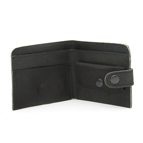 Кошелек Gofin кожаный мужской черный SKF-24000