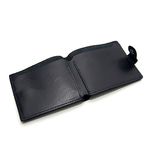 Кожаный темно-синий кошелек Gofin SKF-24007