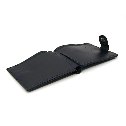 Кожаный темно-синий кошелек Gofin SKF-24007