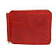 Червоний шкіряний зажим для грошей Gofin SKG-10000
