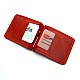 Червоний шкіряний зажим для грошей Gofin SKG-10000