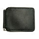 Шкіряний зажим для грошей Gofin чорний ручної роботи SKG-10001