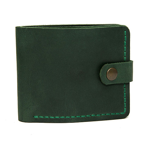 Зеленый кожаный мужской кошелек Gofin SKG-10003