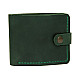 Зеленый кожаный мужской кошелек Gofin SKG-10003