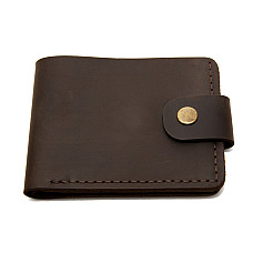 Темно-коричневый кожаный мужской кошелек Gofin SKG-10004