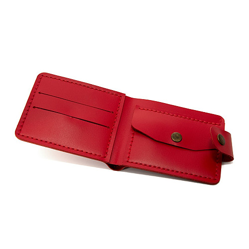 Красный кожаный мужской кошелек Gofin SKG-10005