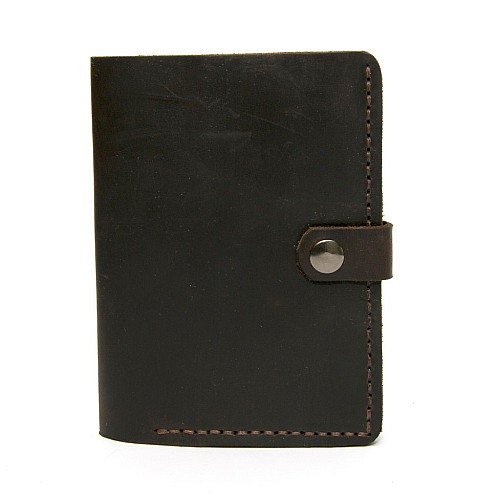 Кожаное мужское портмоне Gofin коричневое SKG-10007