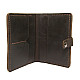 Кожаное мужское портмоне Gofin коричневое SKG-10007