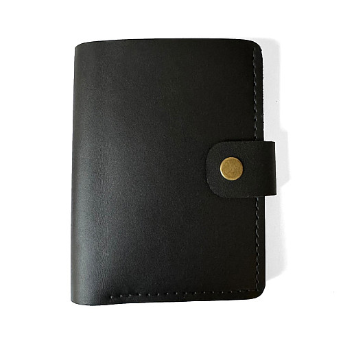 Кожаное портмоне Gofin черное мужское SKG-10008